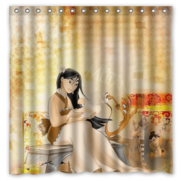 Mulan занавеска для душа водостойкая полиэфирная ткань ванной Прямая поставка