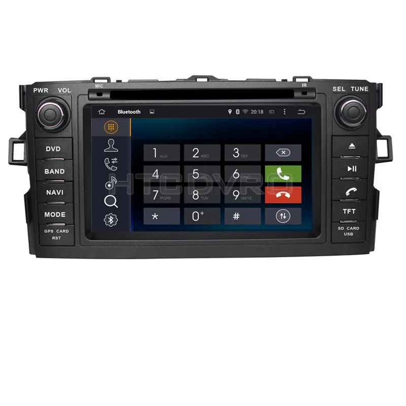 YMODVHT 7 дюймов 4G Восьмиядерный Android 9 0 1 Автомобильный DVD плеер для Toyota Auris/Corolla