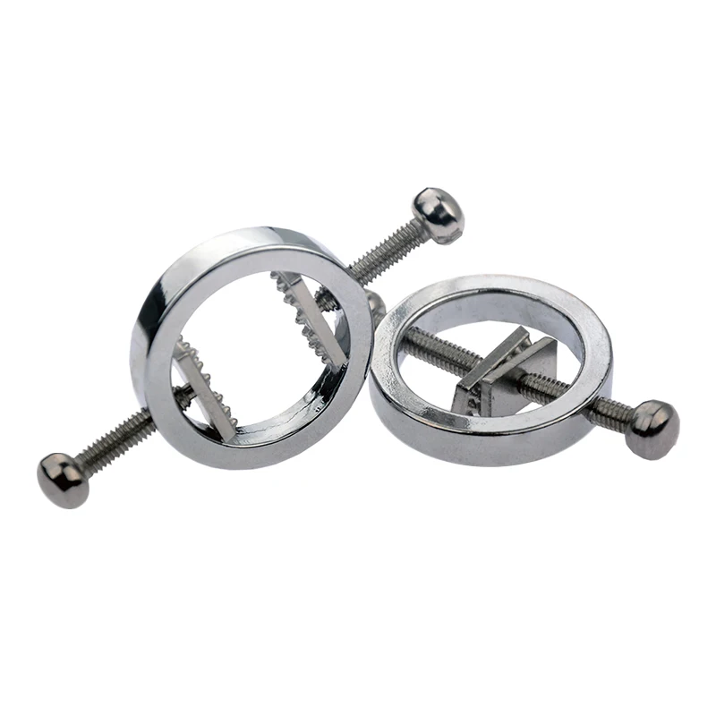 1 пара Нержавеющая сталь регулируемые зажимы для сосков фетиш бдсм играть