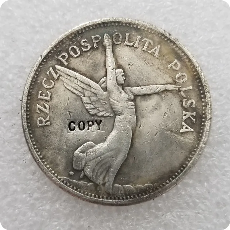 Копия памятных монет копия драгоценных 1930-poland-5-zloэтих |