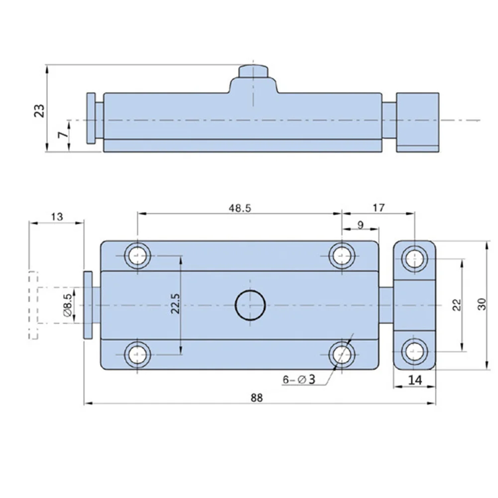 High Quality Home Door Window Zinc Alloy Security Slide Bolt Lock for Bathroom Toilet Spring Latch images - 6