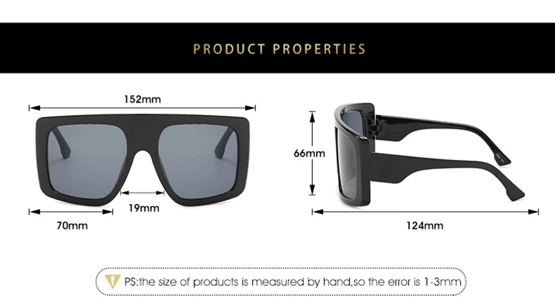 

New Fashion Large Rim Sunglasses Women All-Match Sun Glasses Exquisite Tile Lens Outdoor Eyewear Driving Shopping Trip UV400
