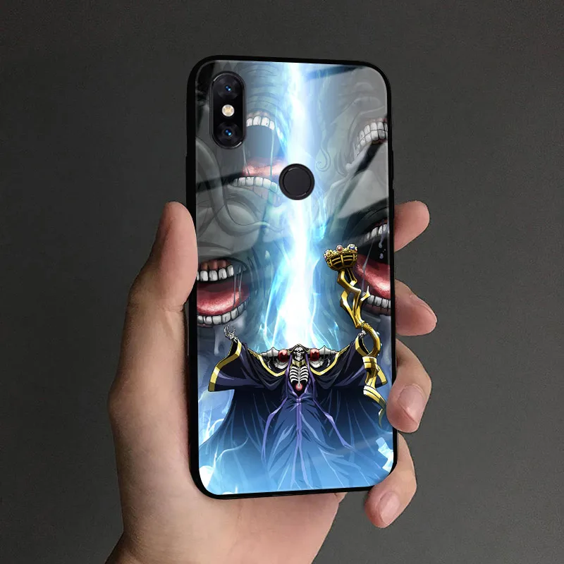 Роскошный чехол для телефона с постером из аниме Overlord, стеклянная крышка, Мягкая силиконовая оболочка для Xiaomi mi 8 9 SE mi x 2 2s 3 Red mi Note 5 6 7 8 Pro - Цвет: AE 2202
