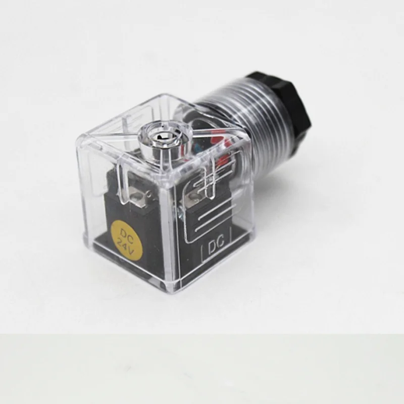 

Hydraulic Solenoid Valve Plug With Lamp Plug Dc24v Electromagnet Junction Box Indicator Junction Box Ac220V Accessories