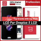 100% Оригинальный 5,5 ''amoled Дисплей для OnePlus 5 A5000 полный ЖК-дисплей кодирующий преобразователь сенсорного экрана в сборе для ремонта Запчасти с Услуги пакет