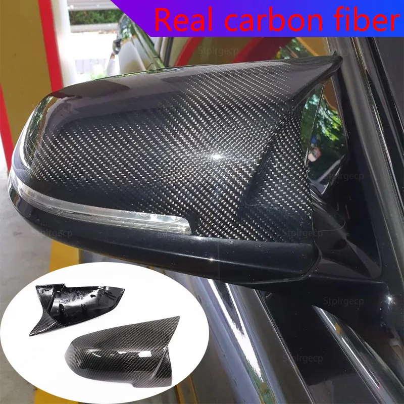 

for BMW 1 2 3 4 x i3 series 218i 220i 228i 420i 428i 435i 116i 118i 120i 125i 130i Real Carbon Fiber Rear View Mirror Cover Cap