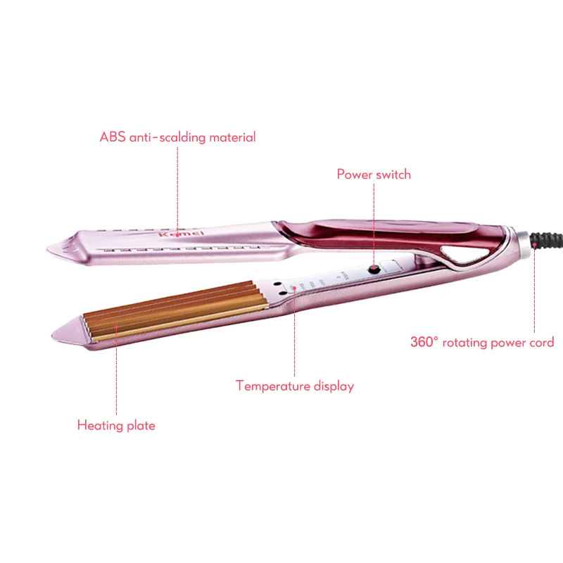 Плойка для завивки волос с турмалиновым керамическим покрытием 40d | Красота и