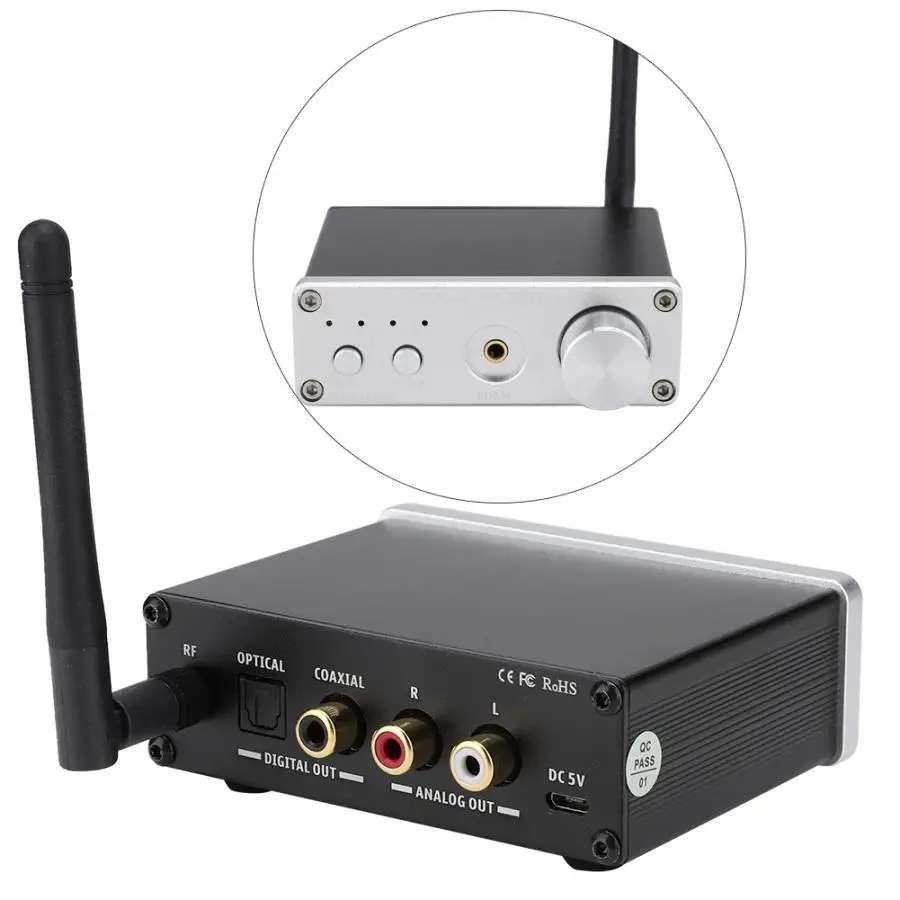 Аудио декодер для наушников Bluetooth 5 0 USB DAC цифровой усилитель с усилителем