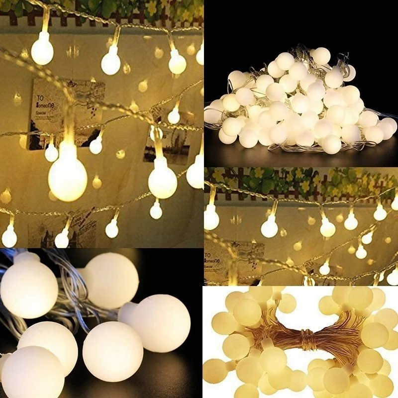

LED String Light Fairy Lights Globe Ball Garland Fairy Waterproof Led String Lights For Festival Wedding Decoration String Light