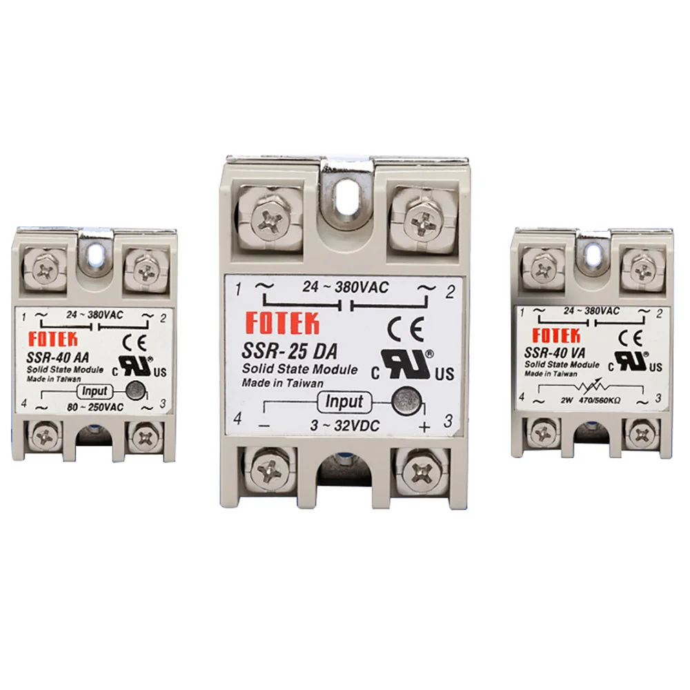 

40А однофазный твердотельный релейный модуль SSR-25DA постоянного тока AC контроль AC Малый SSR-10DA SSR-40DA 10A 25A