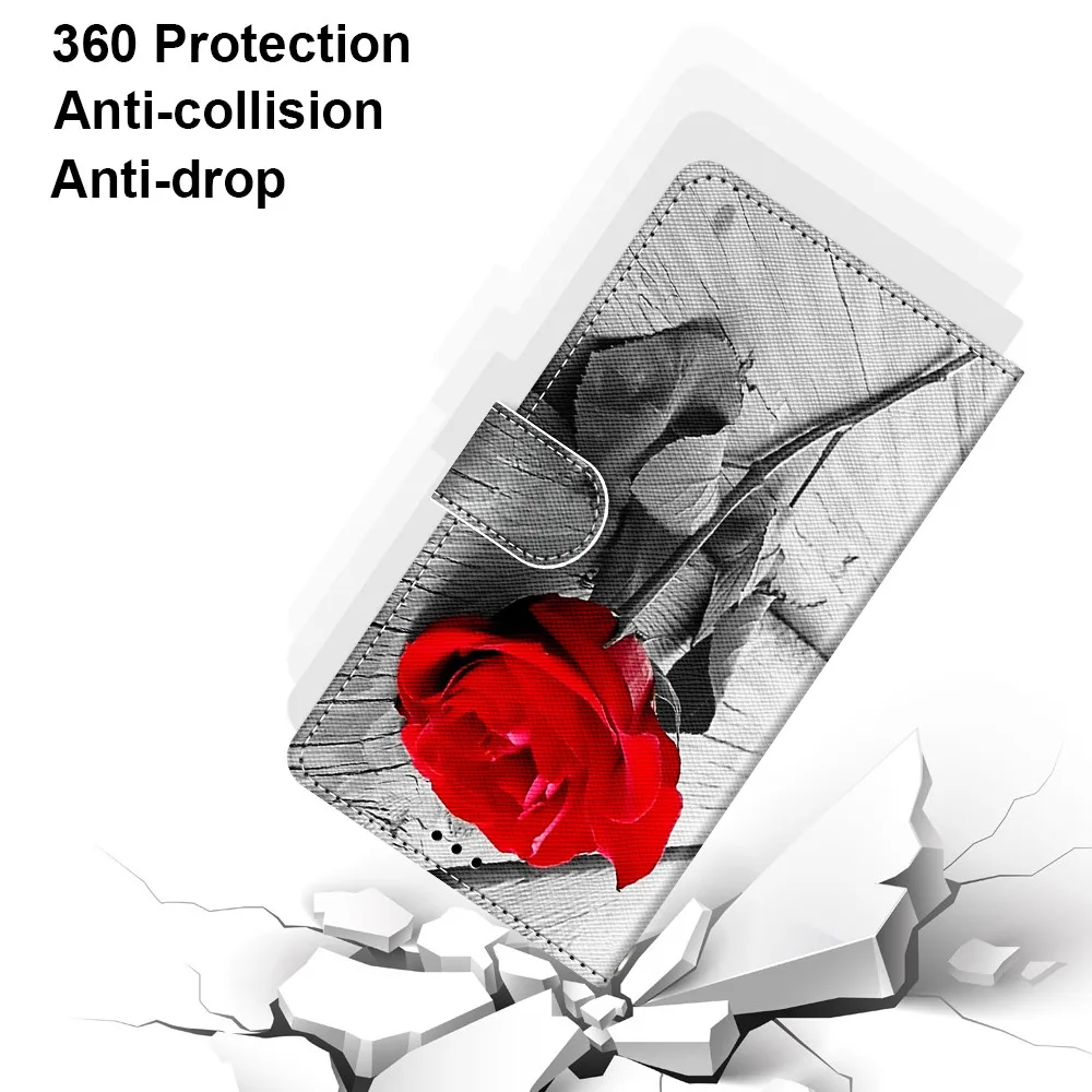 Кожаный чехол для Xiaomi Redmi Note 9 9S 8T 4 4X 5 6 7 8 Pro 5A Prime чехлы 3D бумажник подставка книжка