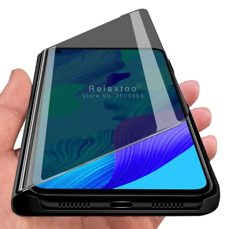 Зеркальный флип-чехол для huawei nova 5 t глобальная версия yal-l21 6 26 ''Чехол-книжка