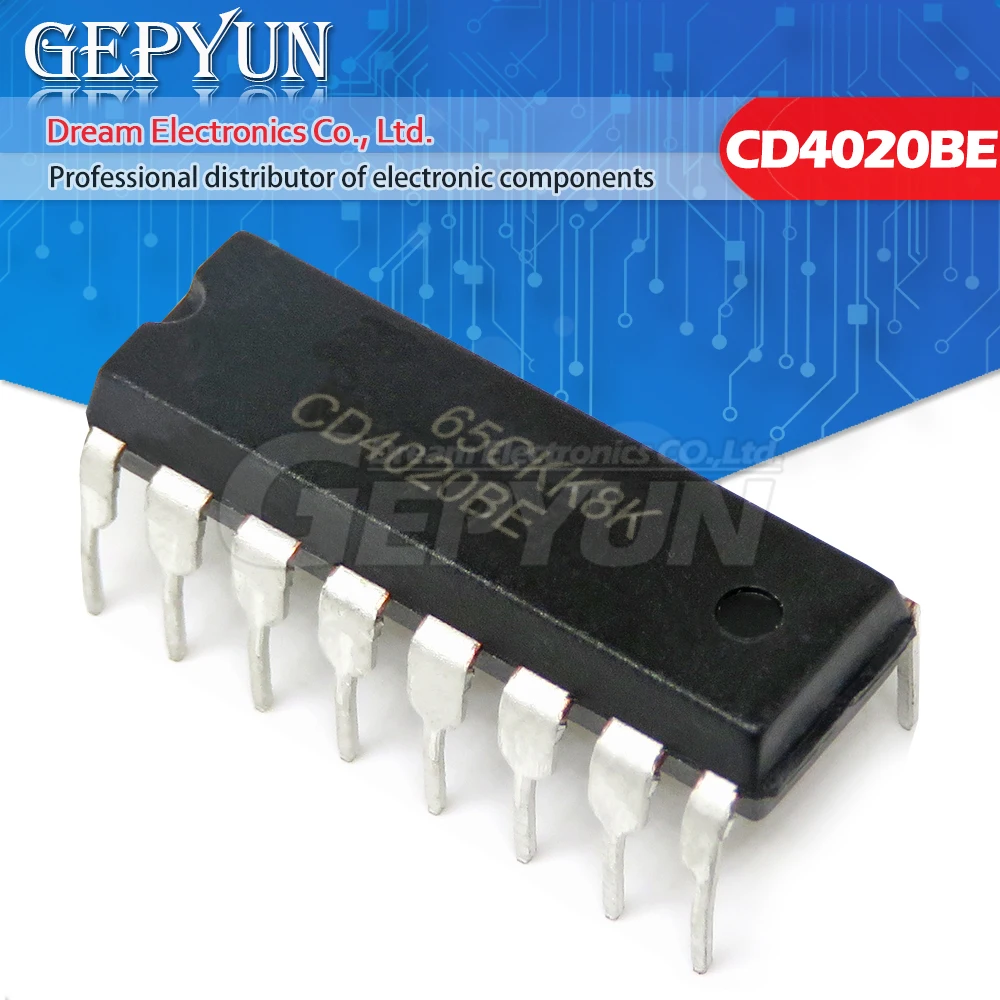 

10 шт. CD4020BE DIP16 CD4020 DIP 4020BE DIP-16 Новый и оригинальный IC