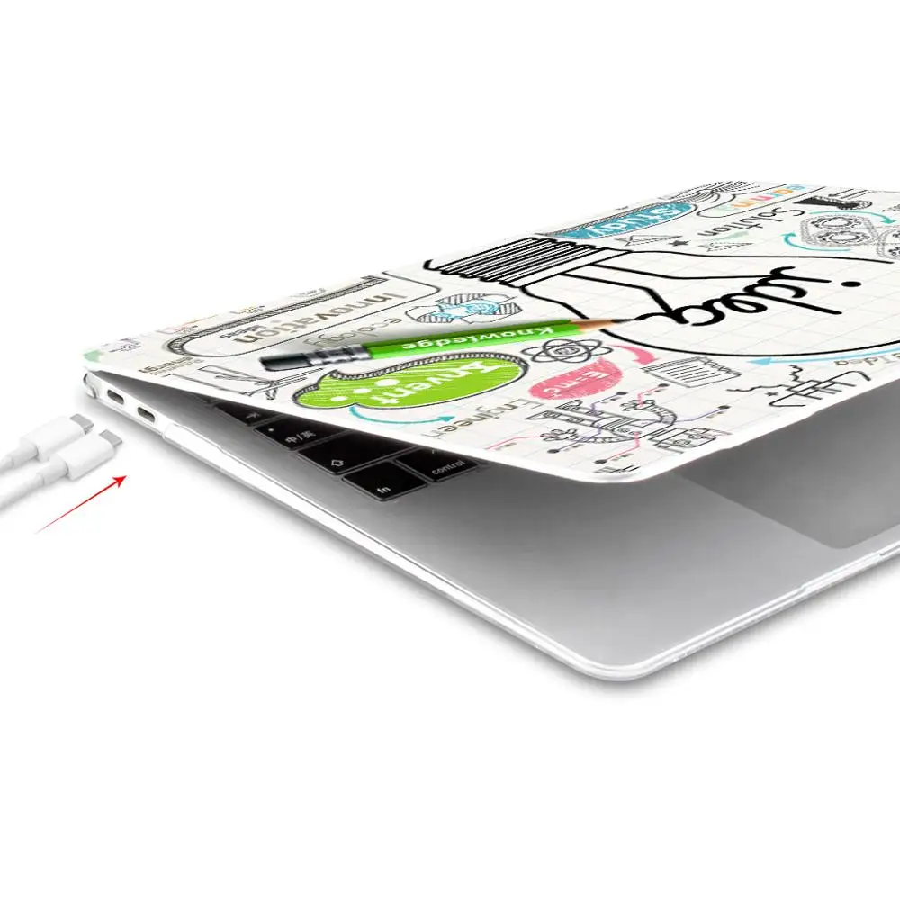 Жесткий чехол Batianda для Macbook Air Pro Retina 11 12 13 15 3 дюймов Touch Bar A1706 A1708 A1989 A1932 A1990