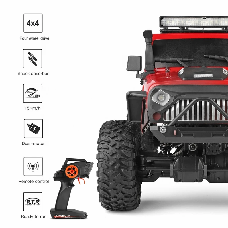 Имитирующий 4WD двойной мост с дистанционным управлением 1:10 для скалолазания