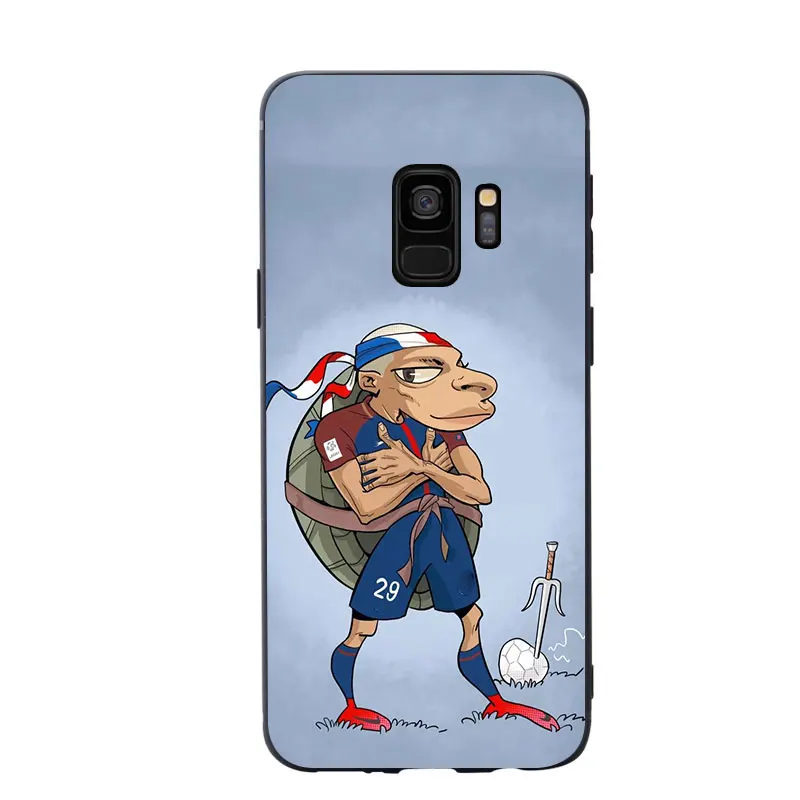 Футбольный звезда Mbappe трикотажный силиконовый чехол для телефона Samsung Galaxy S6 S7 edge