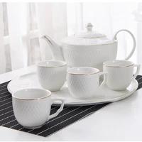 ceramic coffee tea set drinkware nordic relief phnom penh coffee pot cup tray cup holder home afternoon tea cold kettle water