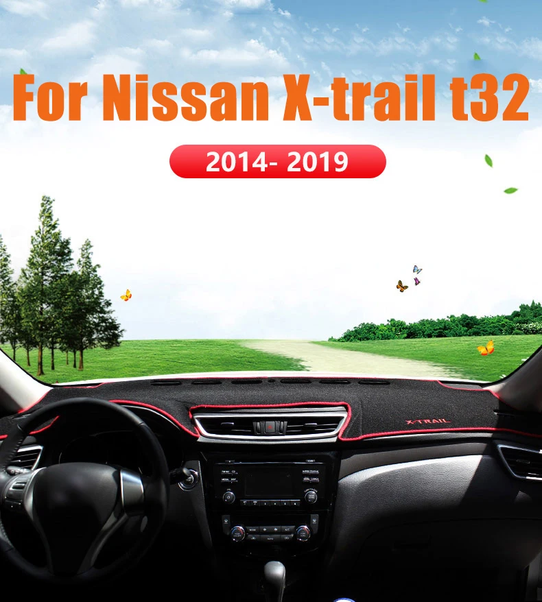 Для Nissan X-trail X trail t32- крышка приборной панели автомобиля Избегайте светильник Pad инструмент панельный КОВРИК КОВРЫ аксессуары