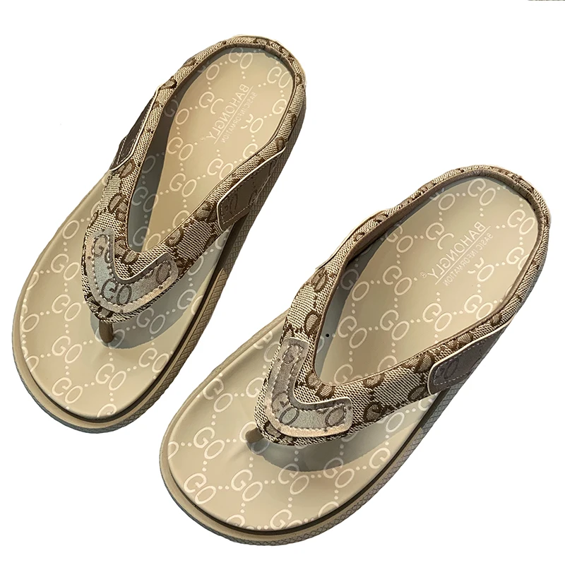 

2020 New Woman Slides Thick bottom Platform Slippers Soft Casual Summer Comfortable Woman Flats Beach Shoes Flip Flops Sandalias