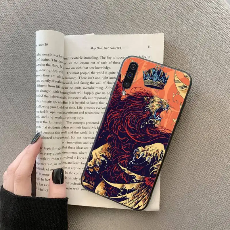 

Art abstract illustration tiger Phone Case For Samsung galaxy S 7 8 9 10 20 edge A 6 10 20 30 50 51 70 note 10 plus
