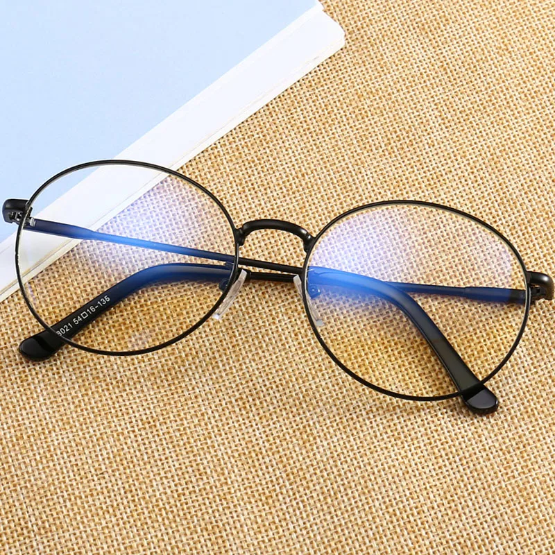 

Женские очки оптические оправы металлические круглые прозрачные линзы синие-защитные очки для компьютера мужские игровые очки gafas