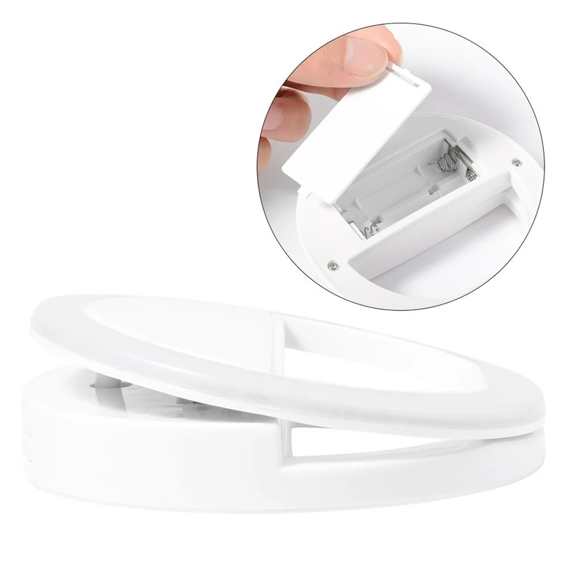 Портативная вспышка для селфи светодиодная кольцевая лампа камеры телефона