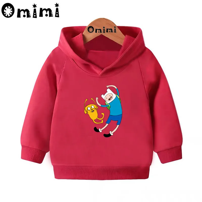 Adventure Time Finn & Jaker/милые свитшоты детские толстовки с капюшоном крутой пуловер для