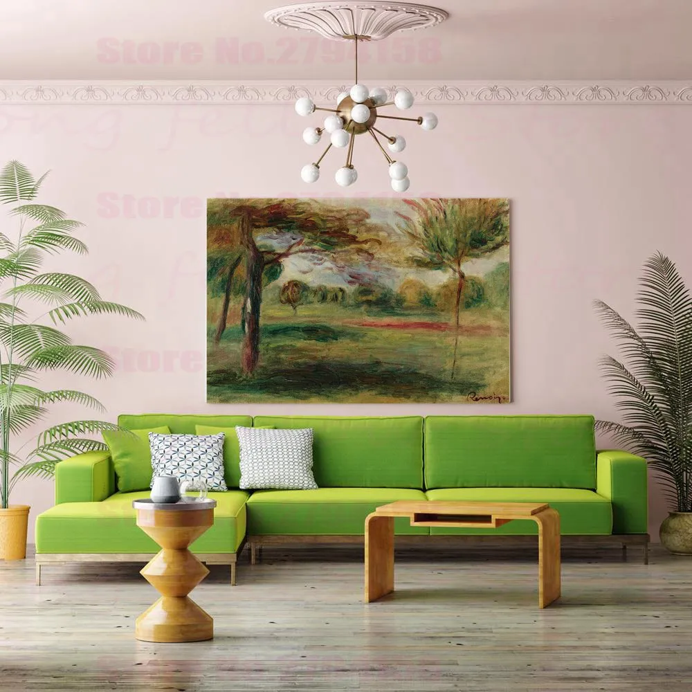 Рисунок на холсте Огюст Ренуар Реплика ловцов креветок возле камней Клода Моне с