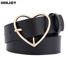 Новые милые ремни с пряжкой в виде сердца для женщин, регулируемый женский роскошный брендовый милый ремень в форме сердца, высококачественные модные ремни в стиле панк