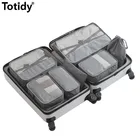 Дорожные сумки для хранения комплект для багажа аксессуары мешок сетки аккуратные куб в мешочной упаковке Портативный упаковки одежды косметических Органайзеры