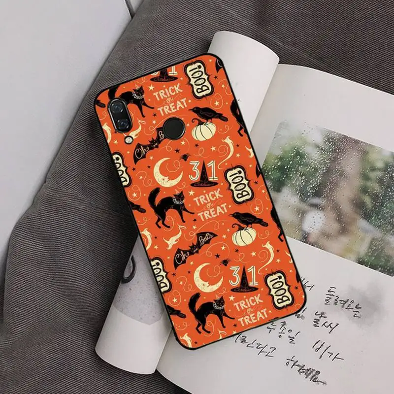 

Halloween horror cartoon funny black Phone Case Hull For Xiaomi Redmi note 4 4X 8T 9 9s 10 K20 K30 cc9 9t pro lite max