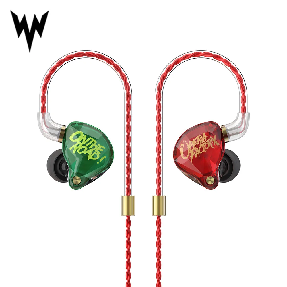 

Whizzer OM1 Hifi Earphone Super Stereo Sound Earphones Noise Cancelling Earphones 2Pin HIFI Custom Audio Diamond Bass