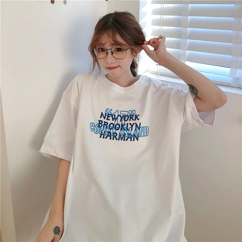 Уличная одежда в стиле хип-хоп футболки с короткими рукавами для девочек