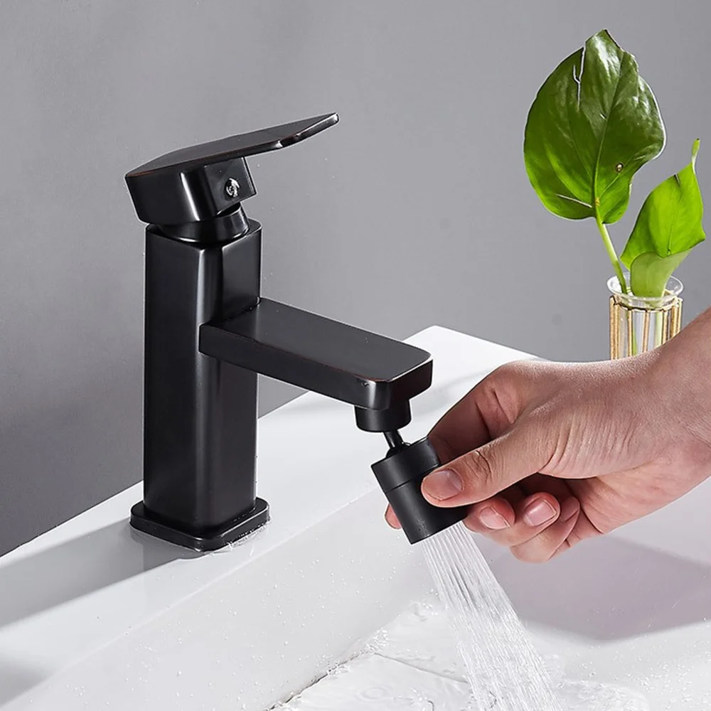 

1Pc Rotatable Extender Kitchen Bubbler Splashproof Nozzle Black