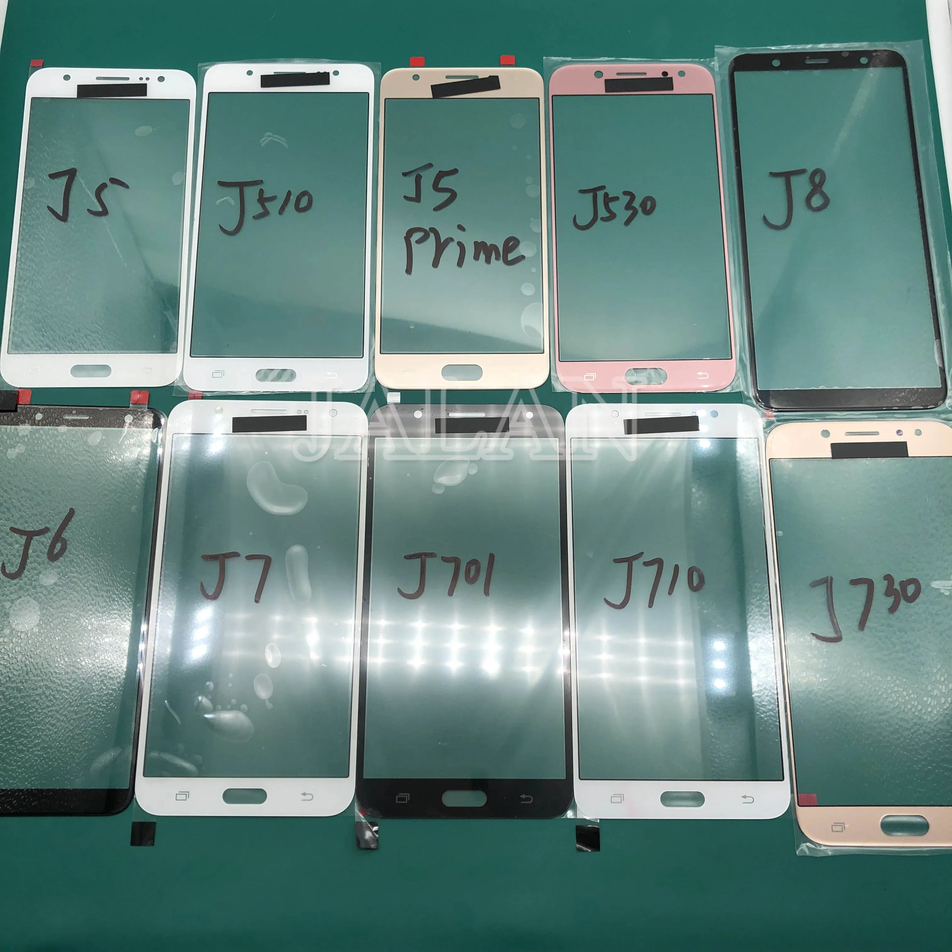 

5 шт. стекло с OCA 250 мкм для Samsung J4 J5 J6 J7 J8 J4 + J6 + ЖК-дисплей Сенсорная панель Замена Ремонт