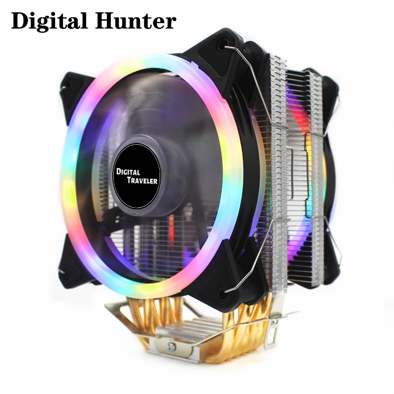 Кулер SR6 Master для процессора 6 тепловых трубок 12 см двойные вентиляторы