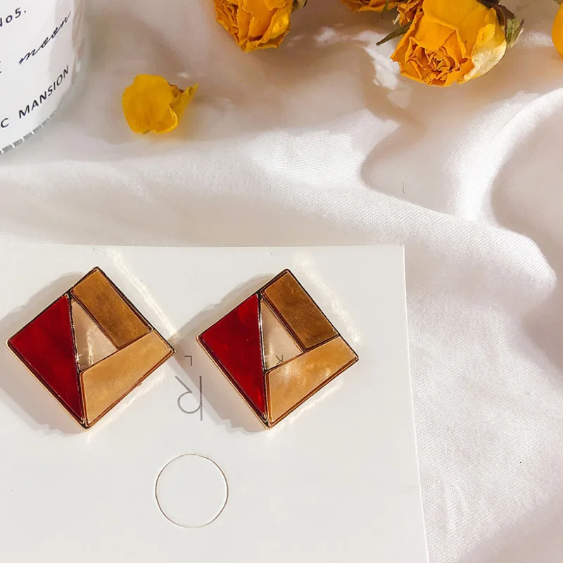 SP&ampCITY оранжевая Серия цветочный дизайн серьги с бахромой серьги-гвоздики