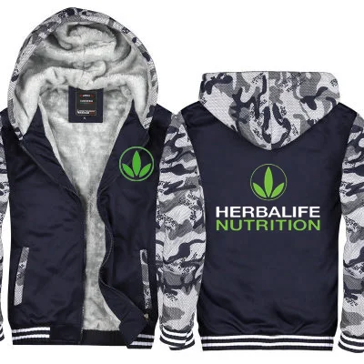 

Winter Herbalife nutrition Logo Printed Men Women Warm Thicken Hoodies Sweatshirts Graphic Fleeece Jackets Harajuku hoody Coats