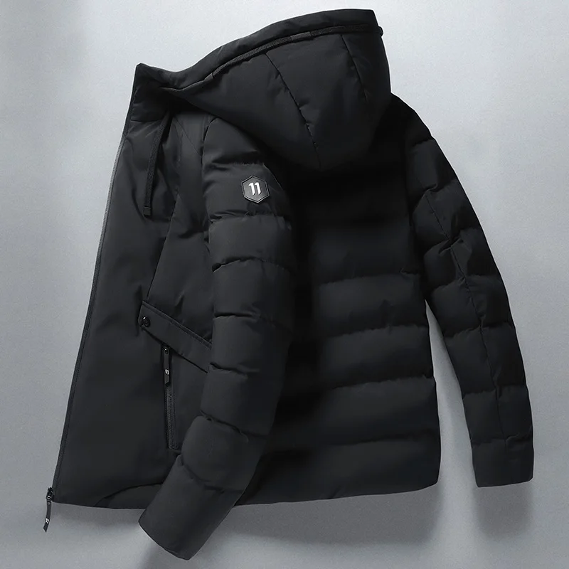 

2021 New Men Winter Casual Thick Warm Waterproof Jacket Parkas Men Autumn New Outwear Windproof Hat Hooded Parkas Jacket Men