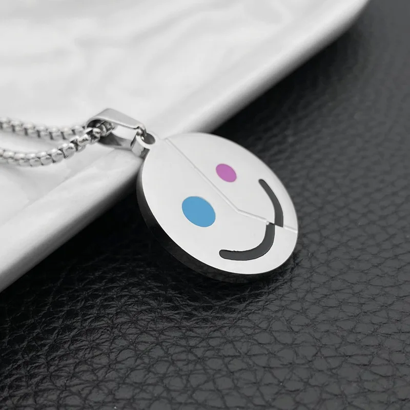 Модное ожерелье с символом из титановой стали в стиле панк-стрит для мужчин и