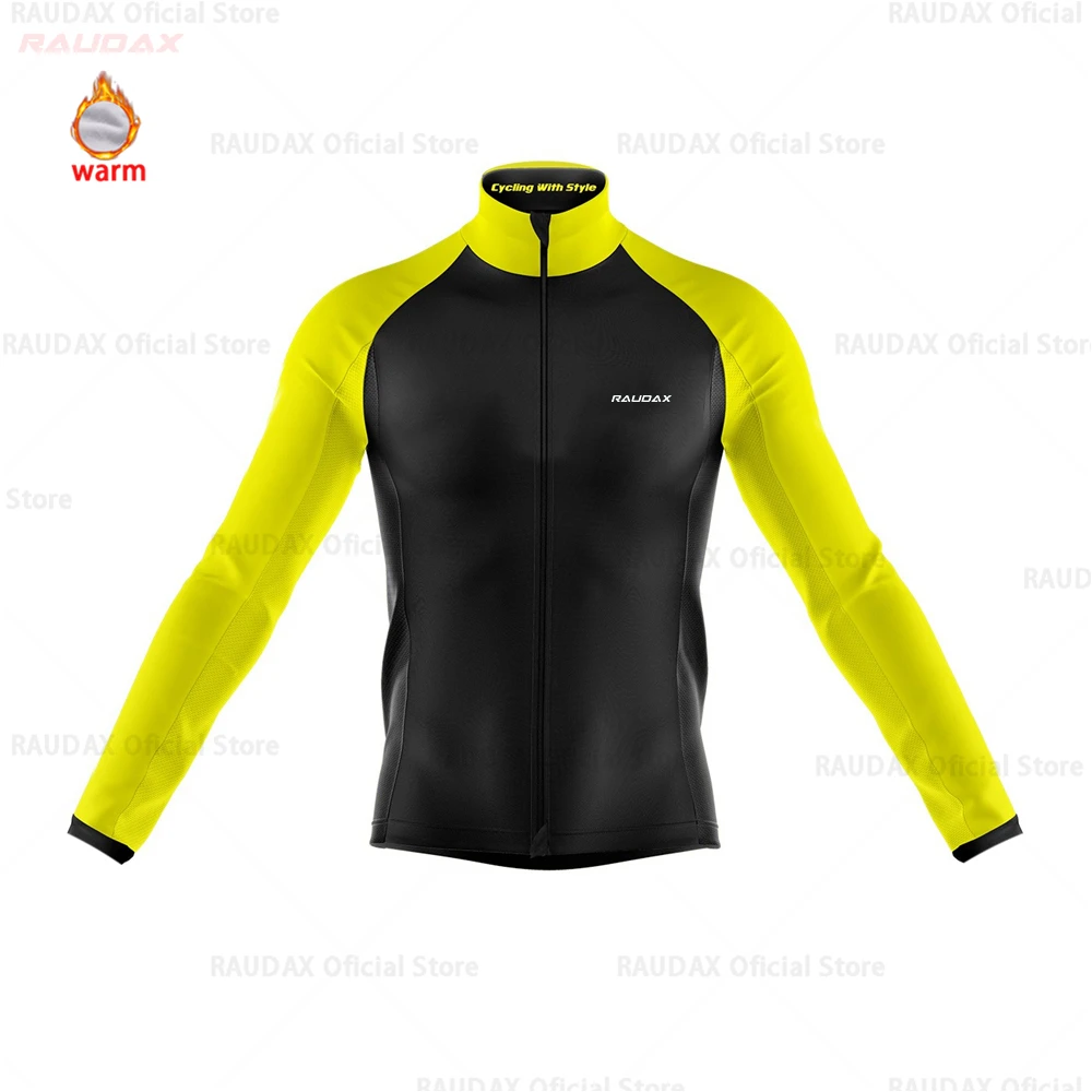 jersey only Мужская Джерси для велоспорта Pro Team raudax зимняя флисовая одежда для велоспорта MTB велотрусы Ropa Ciclismo триатлон - Цвет: jersey only