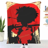 samurai sunset mugen throw blanket 3d printed sofa bedroom decorative blanket children adult christmas gift
