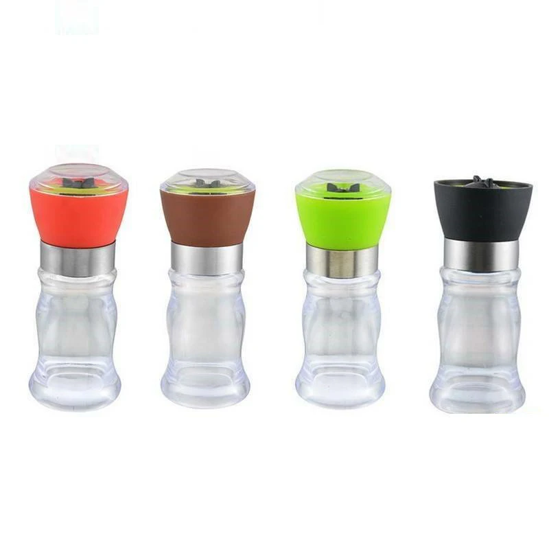 

Manual Salt And Pepper Grinder Herb Spice Pepper Mill Machine Seasoning Bottle Transparent Dustproof Grinding Kitchen Gadgets