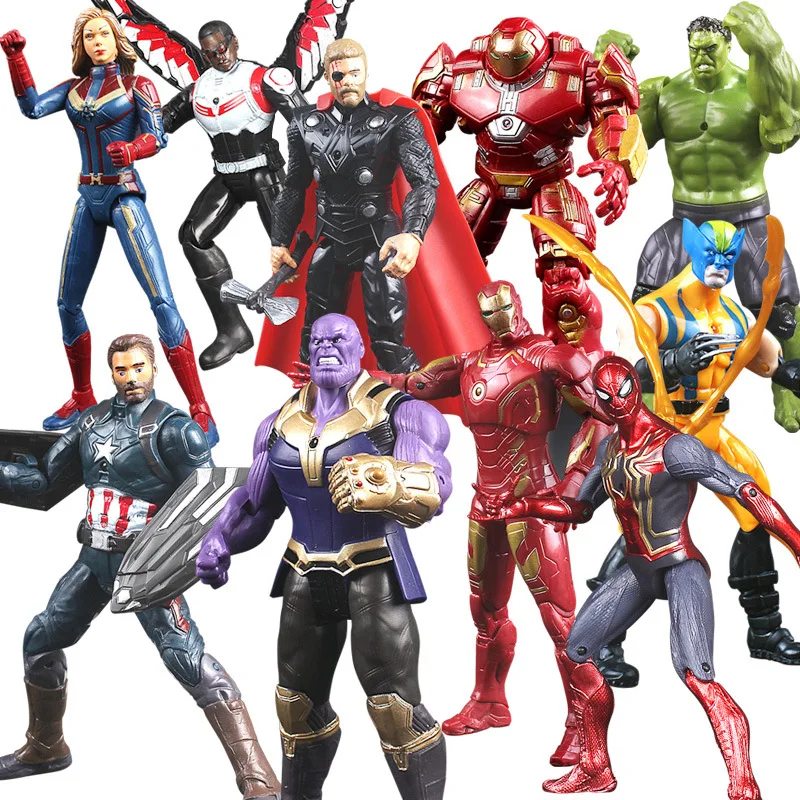 16 см Мстители Marvel 4 фигурки игрушки супергерой Звездный Властелин Гроот танос