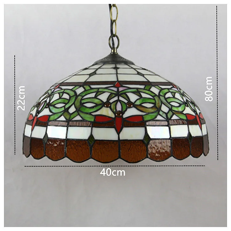 Лампа Тиффани Стрекоза стеклянный подвесной светильник богемный Одиночный из