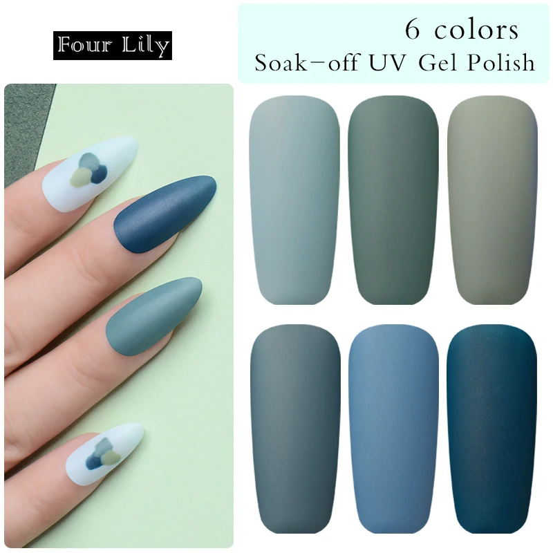 Матовый фотогель с четырьмя лилилиями искусственный гель верхнее покрытие