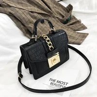 caida fashion alligator women shoulder bags designer chains handbags luxury pu leather crossbody bag envelope flap female purses