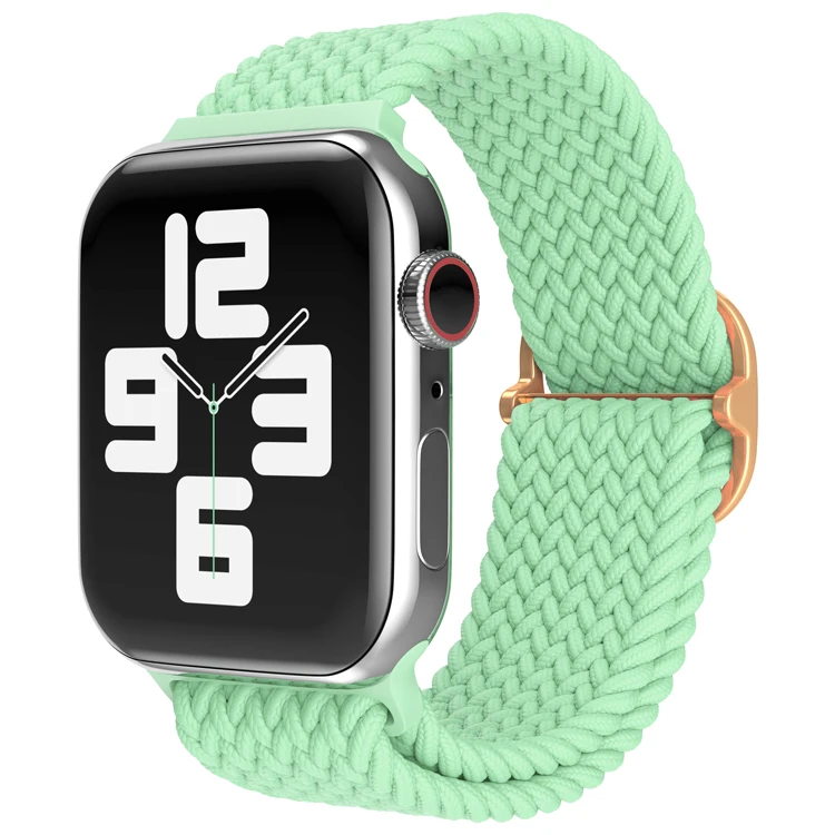 

Braided Solo Loop For Apple watch band 44mm 40mm 6 54 Fabric Nylon Elastic belt bracelet for iWatch series 32 SE strap 38mm 42mm