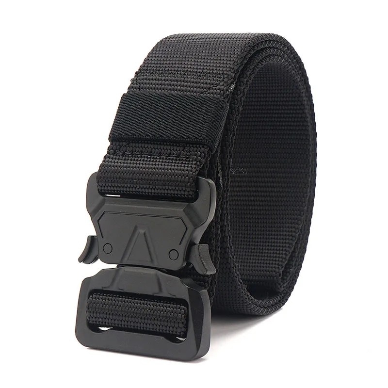 

Tactical Belt Male Multifunctional High Quality Outdoor Sports Men's Military Training Nylon CS Training Buckle Belt 125CM