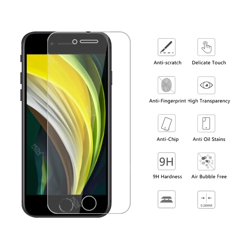 Закаленное стекло для iphone se 2020 Защитная пленка экрана 11 pro max xr x xs 6 7 8 plus 3